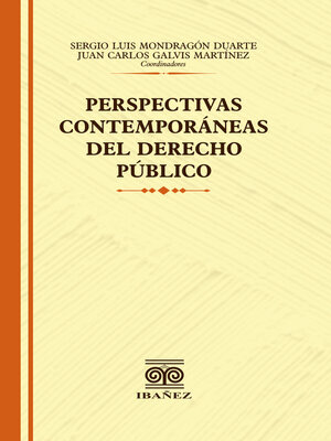 cover image of Perspectivas contemporaneas del derecho publico
